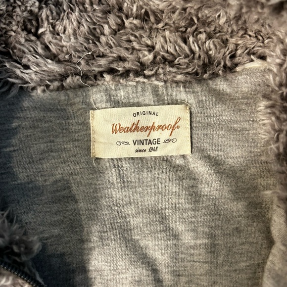 ❗️SOLD❗️Original Weatherproof Vintage Fuzzy Teddy Bear Quarter Zip - Picture 4 of 7